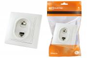 Таймыр Розетка RJ11+RJ45 белая  TDM(10шт)