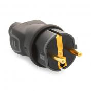 Вилка Legrand 2К+3 черная IP44(10шт)