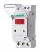 Реле напряжения F&F, CP-721-1, индикация напряжения в сети 1ф 63А EA04.009.013