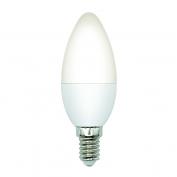 Лампа LED-C37-6W/4000K/E14/FR/SLS, матовая.Volpe