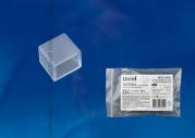 Зажим (заглушка) изолир  для LED ленты UCW-K10 CLEAR 025 POLY 220В, 10x7мм, цвет прозр