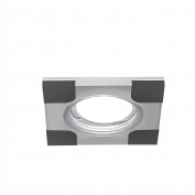 Св-к Aluminium AL008 Квадрат. Хром/Черный, Gu5.3 (1/30шт)