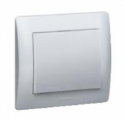 Галеа лицевая панель 1 выкл. Aluminium