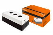 Корпус КП103 для кнопок 3 места белый