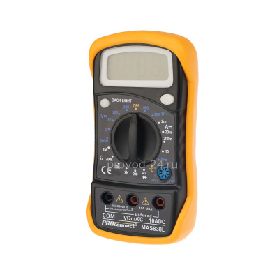Мультиметр портативный MAS838L (DT858L) PROconnect
