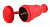 Разъём каучуковый c/з  прямой 16A IP44 красный RX10 (R8)-RED-IP44 ЭРА 1/25