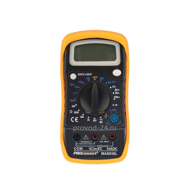 Мультиметр портативный MAS838L (DT858L) PROconnect